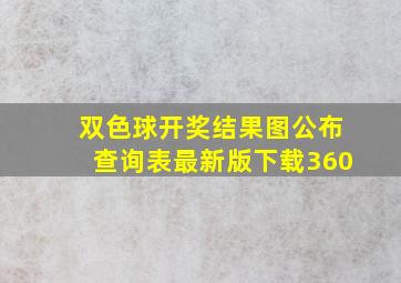 双色球开奖结果图公布查询表最新版下载360