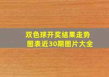 双色球开奖结果走势图表近30期图片大全