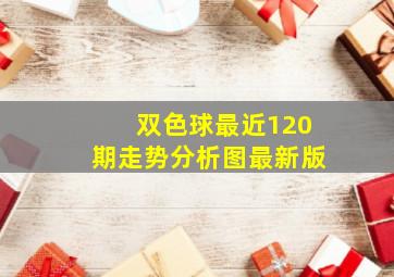 双色球最近120期走势分析图最新版