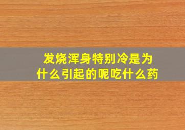 发烧浑身特别冷是为什么引起的呢吃什么药