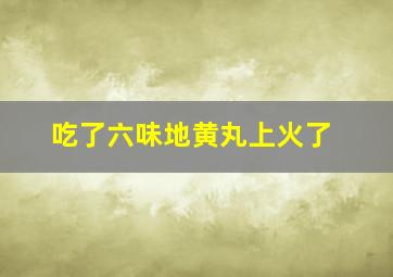 吃了六味地黄丸上火了