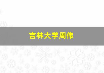 吉林大学周伟