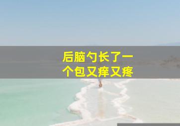 后脑勺长了一个包又痒又疼