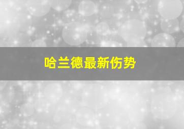 哈兰德最新伤势