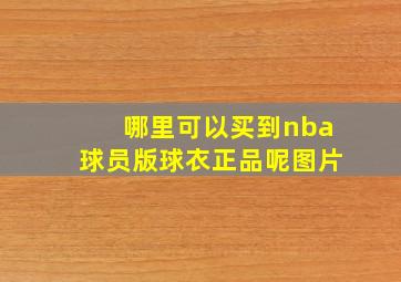 哪里可以买到nba球员版球衣正品呢图片