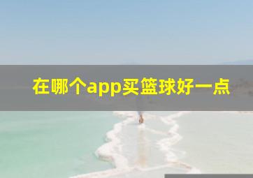 在哪个app买篮球好一点