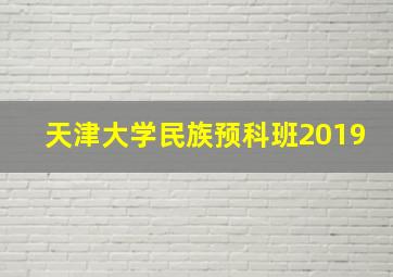 天津大学民族预科班2019