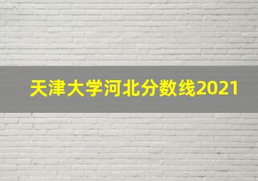 天津大学河北分数线2021