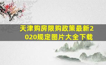 天津购房限购政策最新2020规定图片大全下载