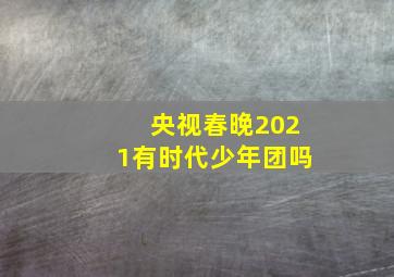 央视春晚2021有时代少年团吗