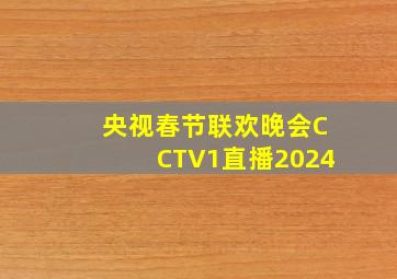 央视春节联欢晚会CCTV1直播2024