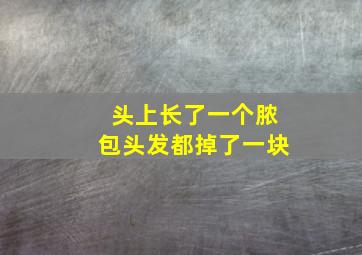 头上长了一个脓包头发都掉了一块