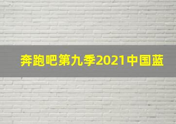 奔跑吧第九季2021中国蓝