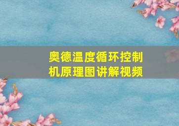 奥德温度循环控制机原理图讲解视频