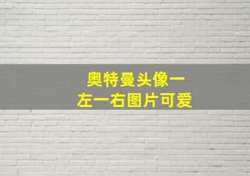 奥特曼头像一左一右图片可爱