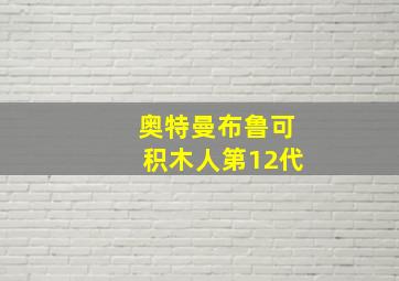 奥特曼布鲁可积木人第12代