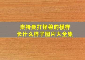 奥特曼打怪兽的模样长什么样子图片大全集