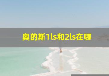 奥的斯1ls和2ls在哪