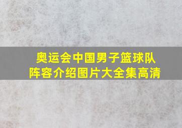 奥运会中国男子篮球队阵容介绍图片大全集高清