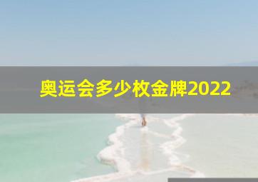 奥运会多少枚金牌2022