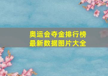 奥运会夺金排行榜最新数据图片大全