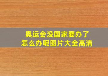 奥运会没国家要办了怎么办呢图片大全高清