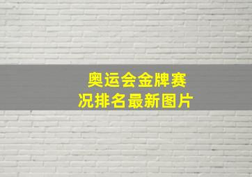 奥运会金牌赛况排名最新图片