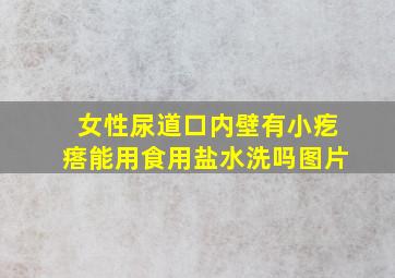 女性尿道口内壁有小疙瘩能用食用盐水洗吗图片