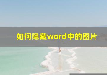 如何隐藏word中的图片