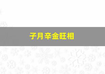 子月辛金旺相