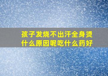 孩子发烧不出汗全身烫什么原因呢吃什么药好