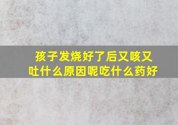 孩子发烧好了后又咳又吐什么原因呢吃什么药好