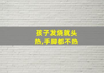 孩子发烧就头热,手脚都不热