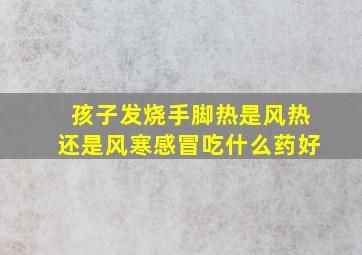 孩子发烧手脚热是风热还是风寒感冒吃什么药好