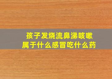 孩子发烧流鼻涕咳嗽属于什么感冒吃什么药