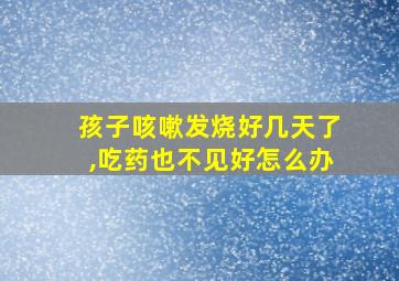 孩子咳嗽发烧好几天了,吃药也不见好怎么办