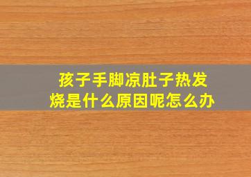 孩子手脚凉肚子热发烧是什么原因呢怎么办