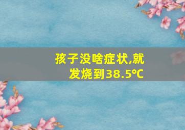 孩子没啥症状,就发烧到38.5℃