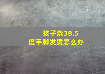 孩子烧38.5度手脚发烫怎么办