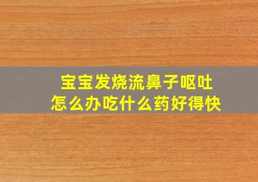 宝宝发烧流鼻子呕吐怎么办吃什么药好得快