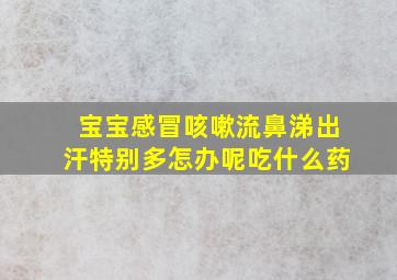 宝宝感冒咳嗽流鼻涕出汗特别多怎办呢吃什么药