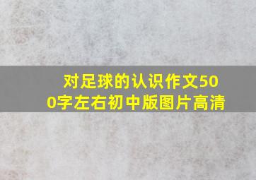 对足球的认识作文500字左右初中版图片高清