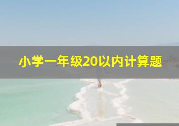 小学一年级20以内计算题