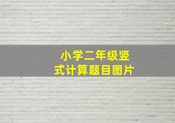 小学二年级竖式计算题目图片