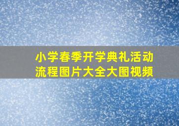 小学春季开学典礼活动流程图片大全大图视频