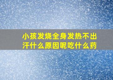 小孩发烧全身发热不出汗什么原因呢吃什么药