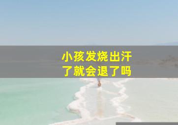 小孩发烧出汗了就会退了吗