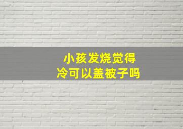 小孩发烧觉得冷可以盖被子吗