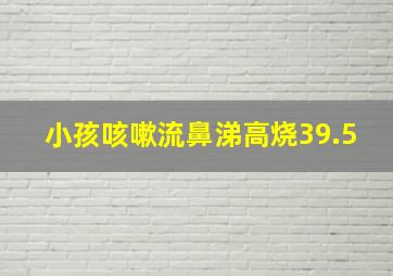 小孩咳嗽流鼻涕高烧39.5