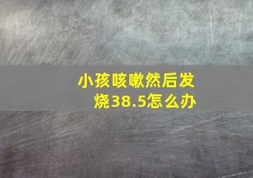 小孩咳嗽然后发烧38.5怎么办